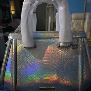 Brahmin Holographic Silver  Arden Bag